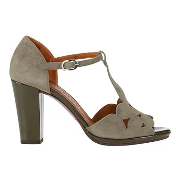 nib Chie Mihara ‘Awai’ Suede Cutout Block Heel Sandals – Size 8
